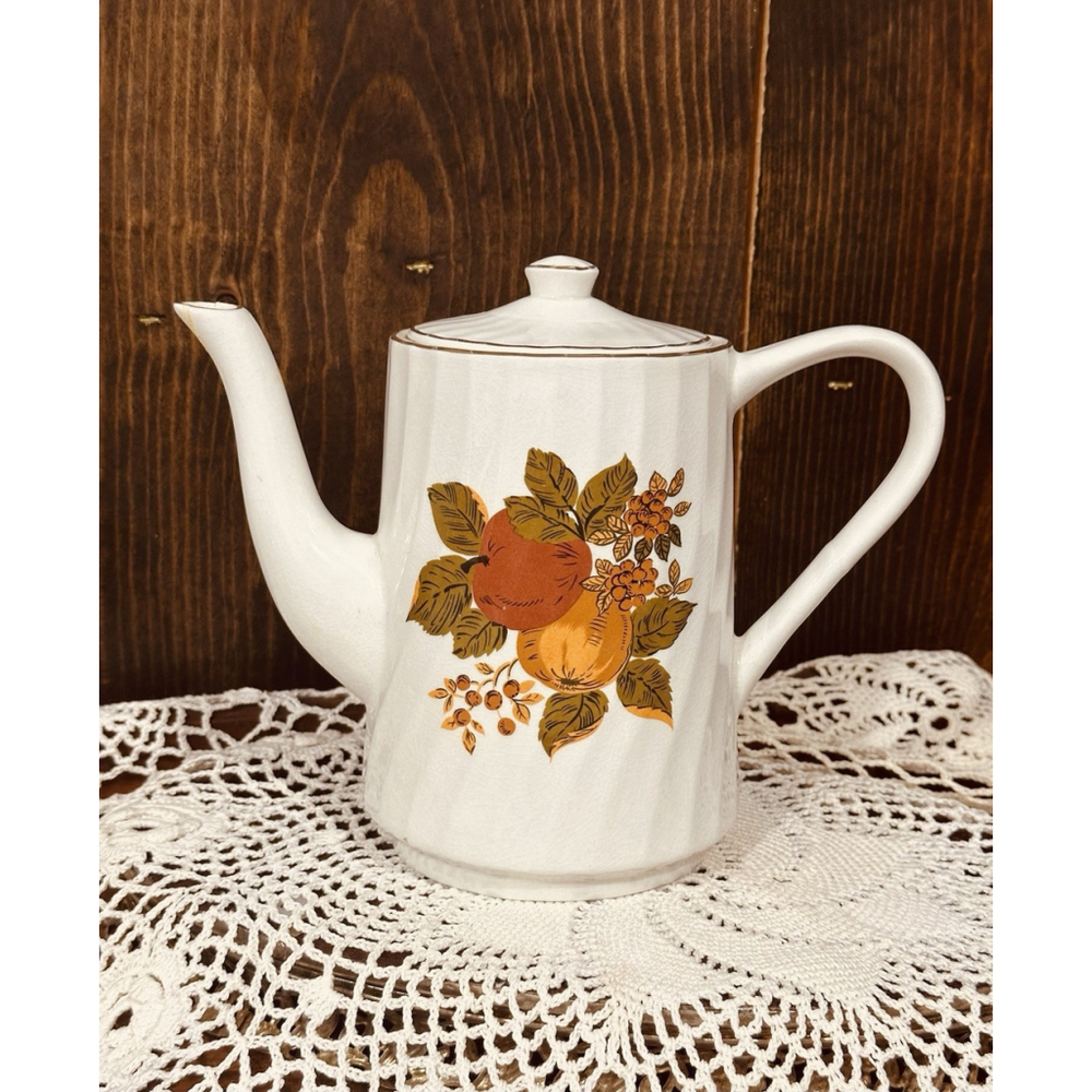 Vintage Enoch Wedgwood Tunstall English Harvest Ceramic Coffee, Tea pot 6 Cups